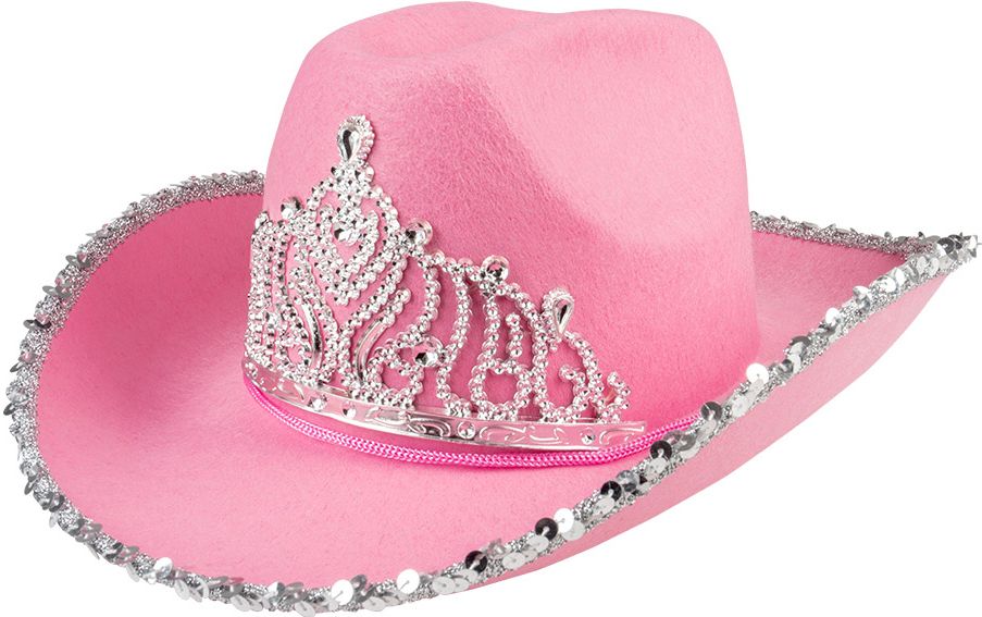 Glamour cowboy hoed roze