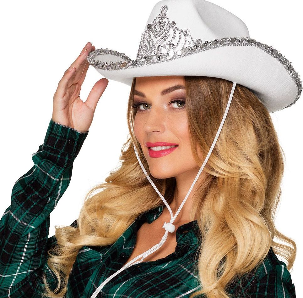 Glamour cowboy hoed wit
