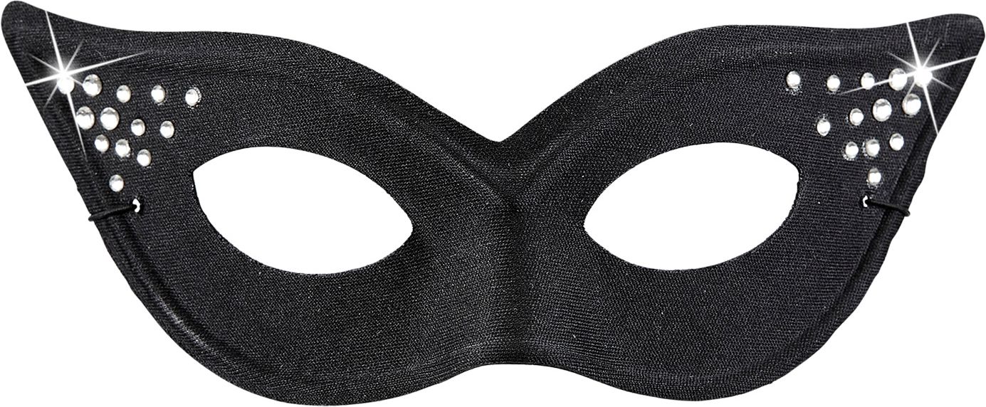 Glamour oogmasker zwart