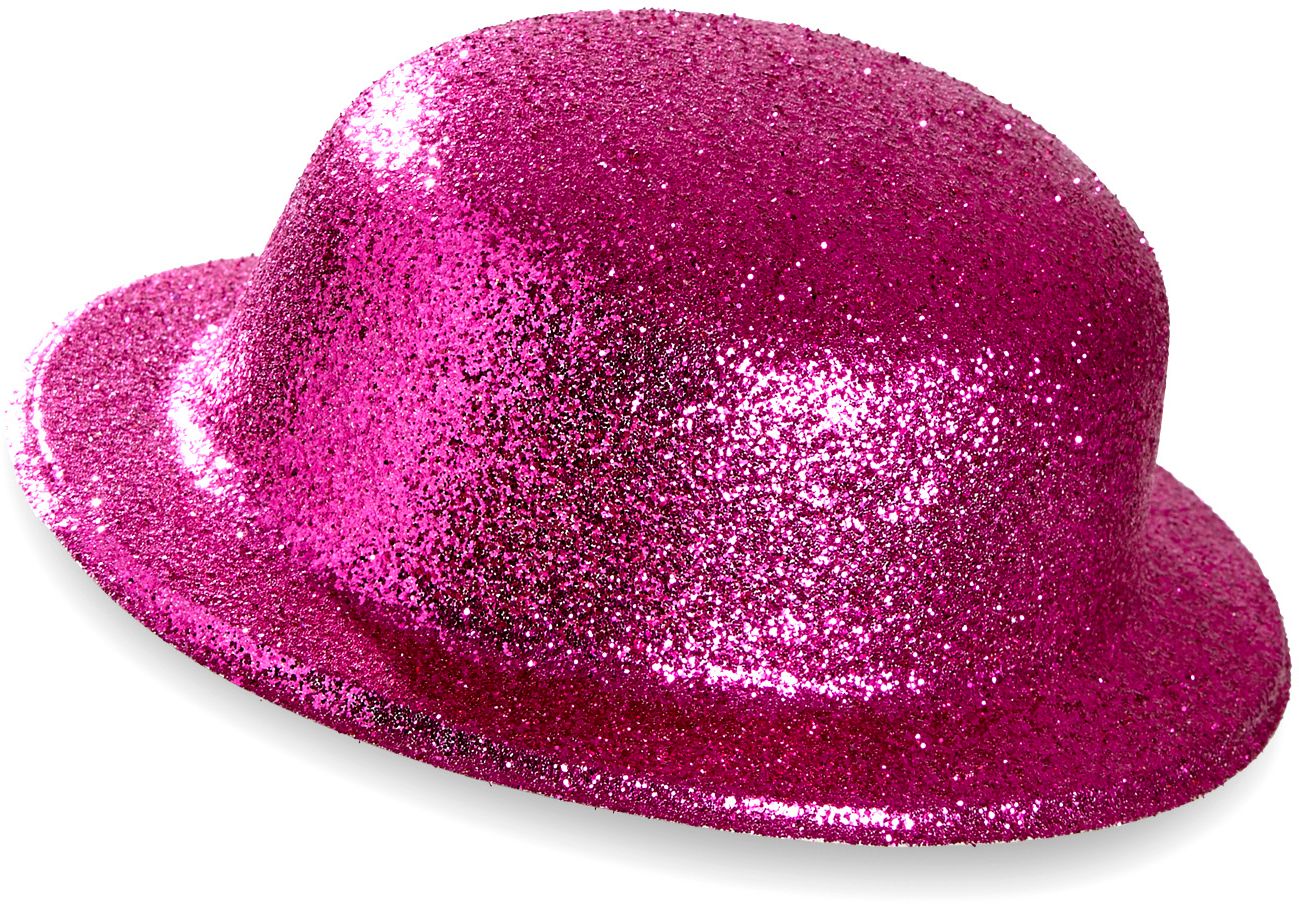 Glitter bolhoed roze