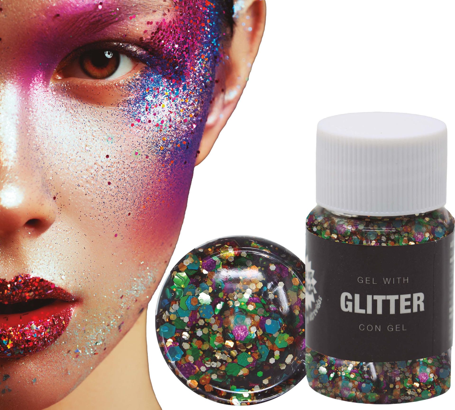 Glitter gel kleurrijk 20g