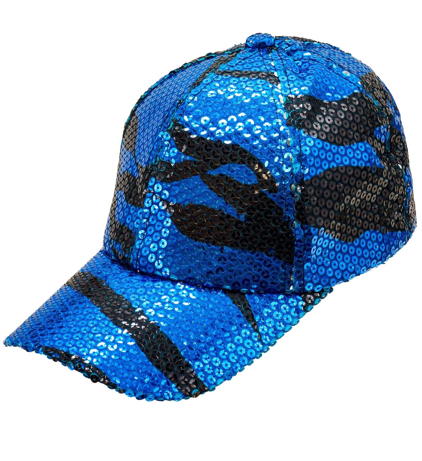 Glitter Pailletten Pet Blauw Zwart Dames Mannen