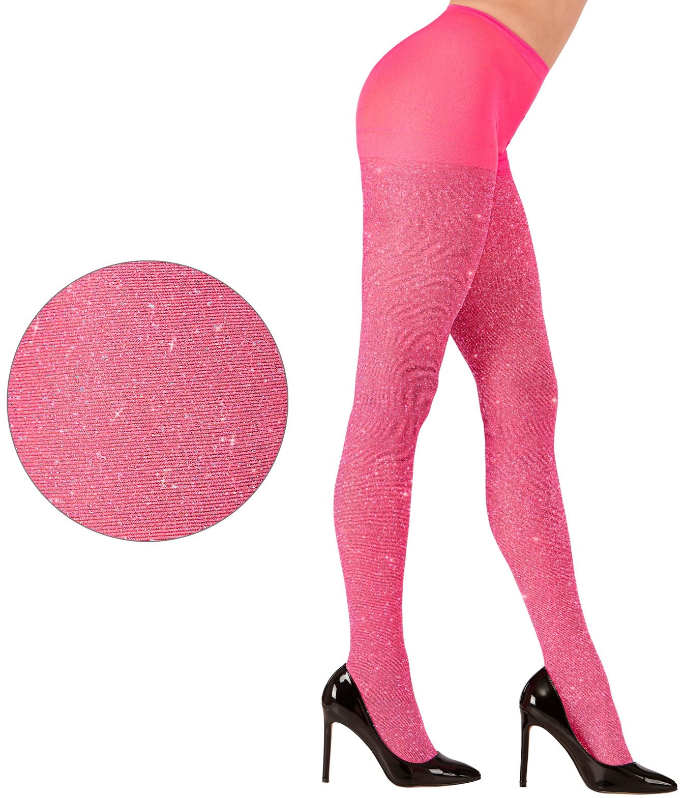 Glitter panty roze