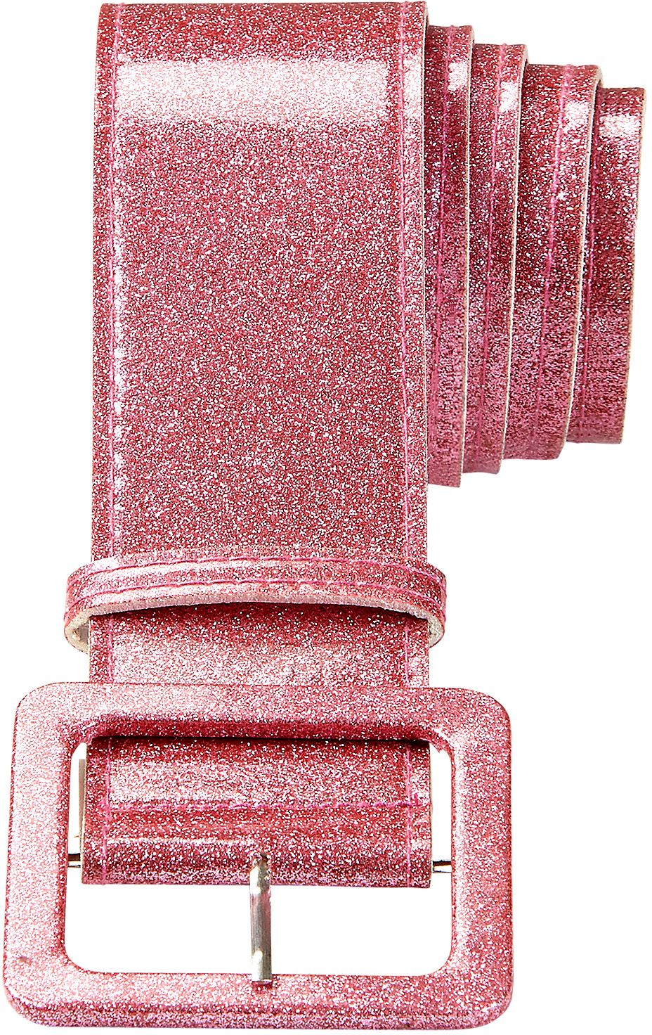 Glitter riem dames roze