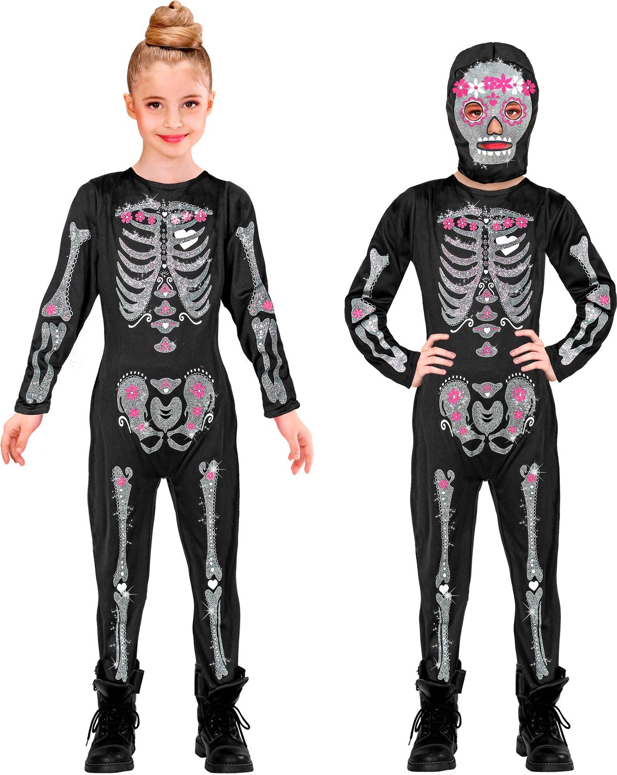 Glitter skelet outfit kind