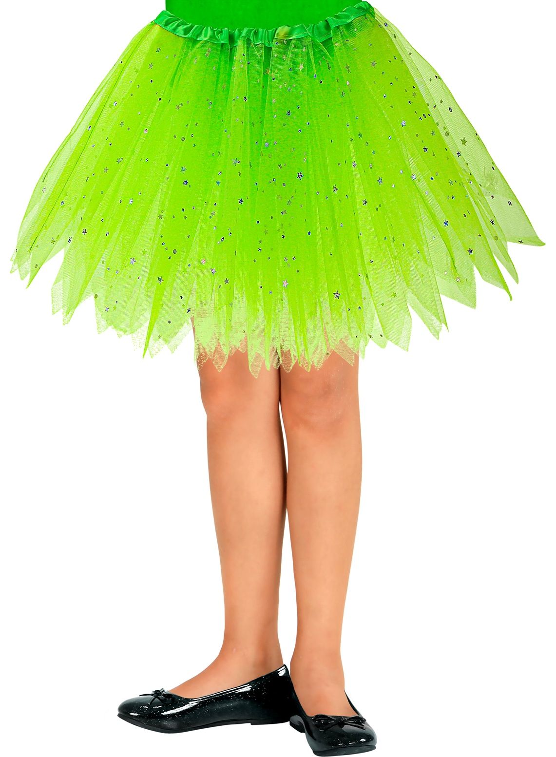 Glitter sterren tutu neon groen kinderen