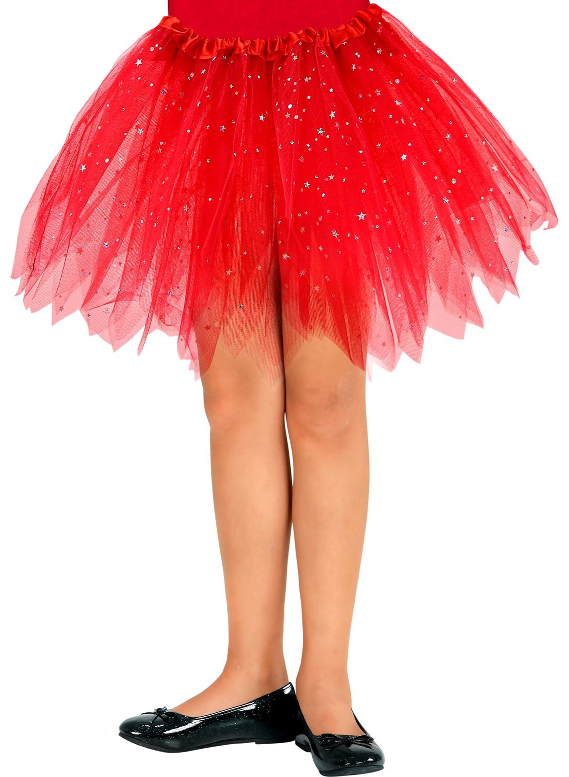 Glitter sterren tutu rood kinderen