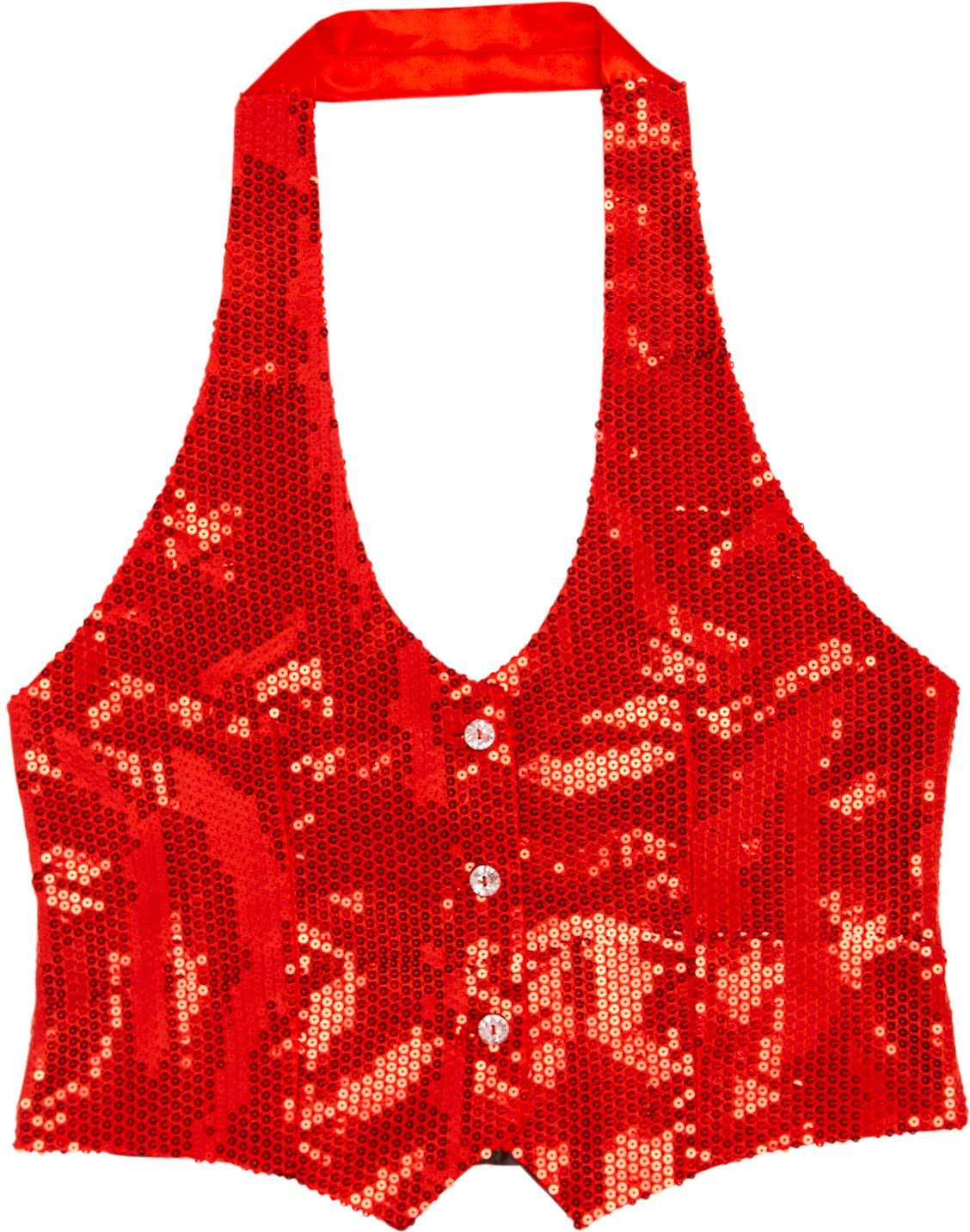 Glitter top rood