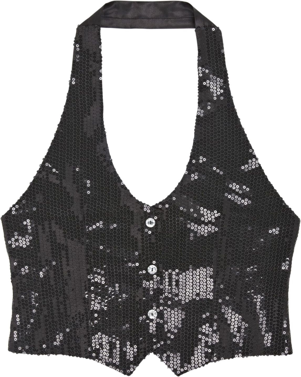 Glitter top zwart