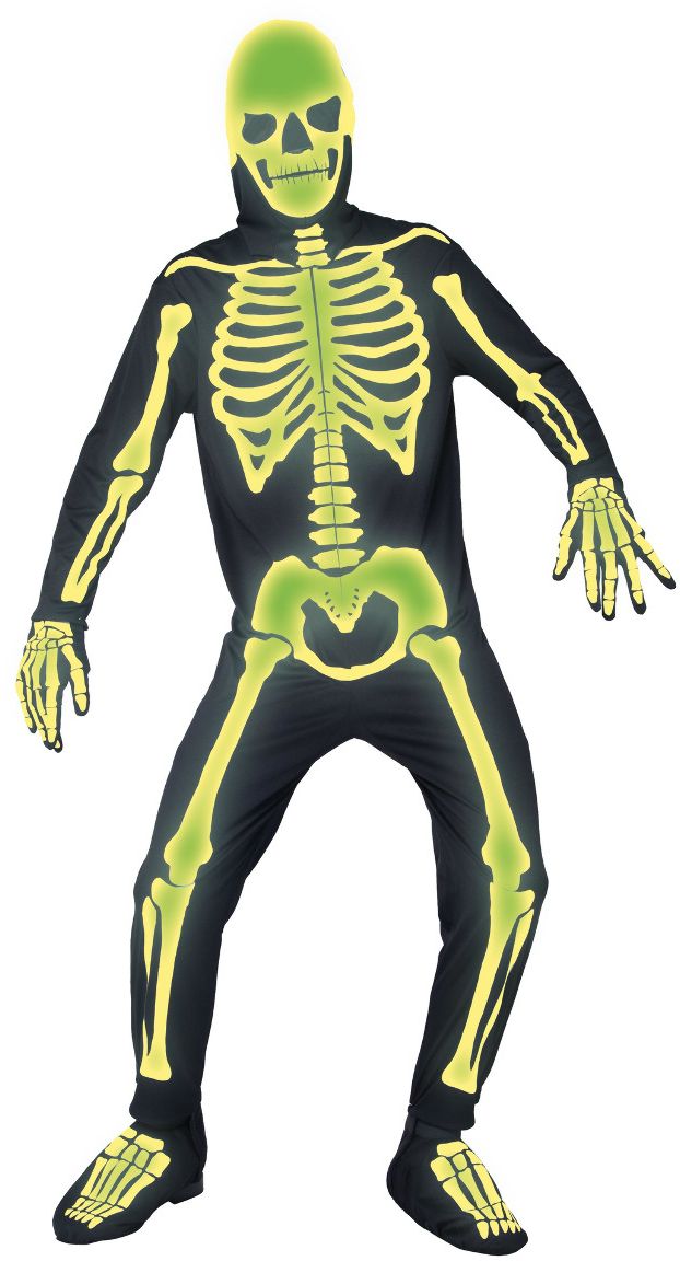 Glow in the dark bottenpak mannen