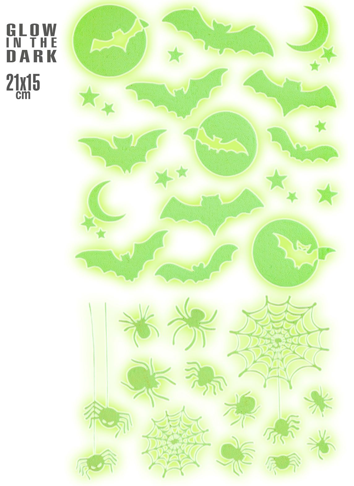 Glow in the dark stickers griezelig