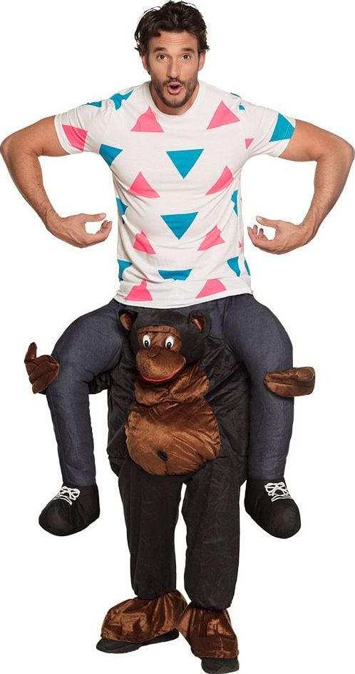 Gorilla carry me kostuum