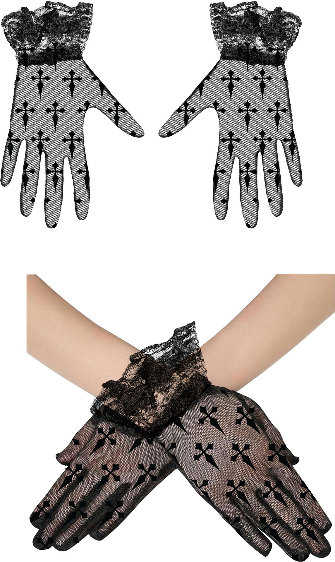 Gothic Handschoenen Kant