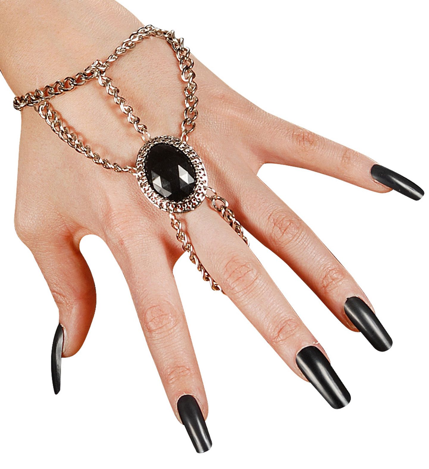 Gothic polsketting en ring