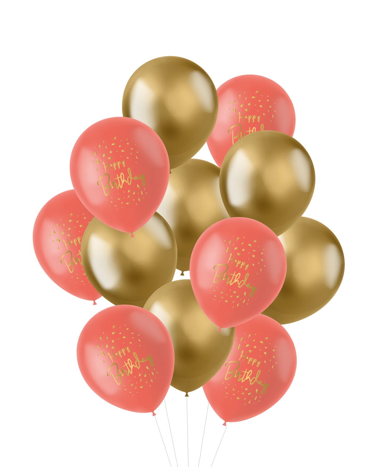 Goud Roze verjaardag ballonnen