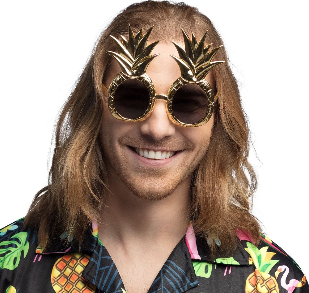 Gouden Ananas Partybril Hawaii