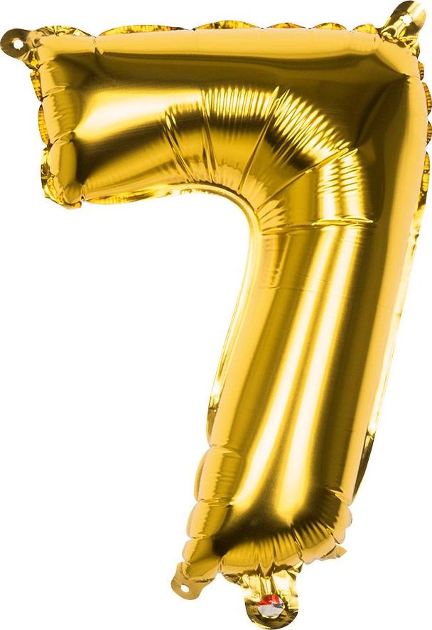 Gouden ballon cijfer 7