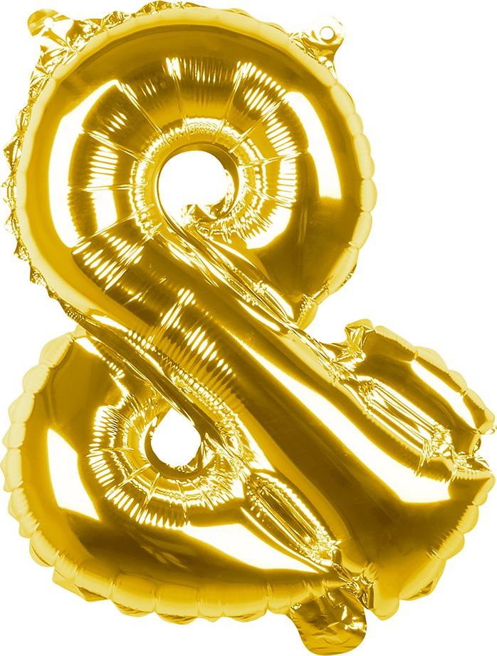 Gouden ballon leesteken &