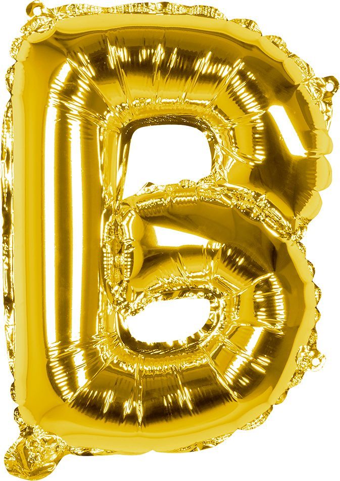 Gouden ballon letter B