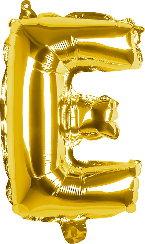 Gouden ballon letter E