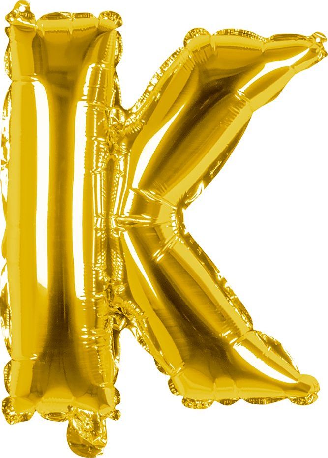 Gouden ballon letter K