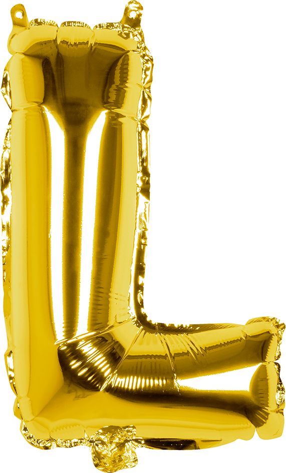 Gouden ballon letter L