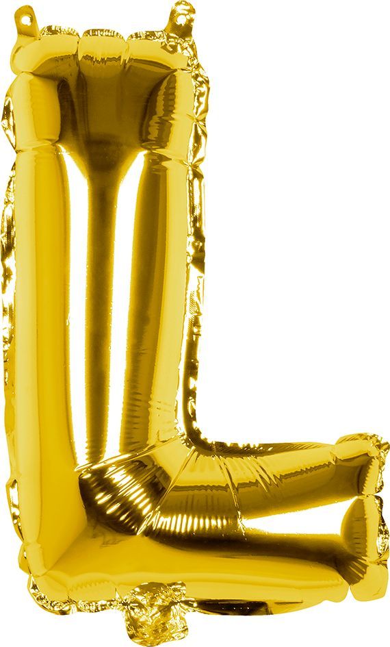 Gouden ballon letter L