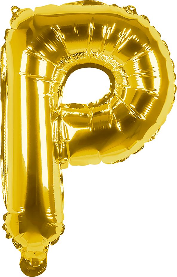 Gouden ballon letter P