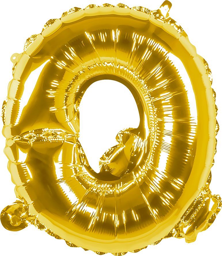 Gouden ballon letter Q