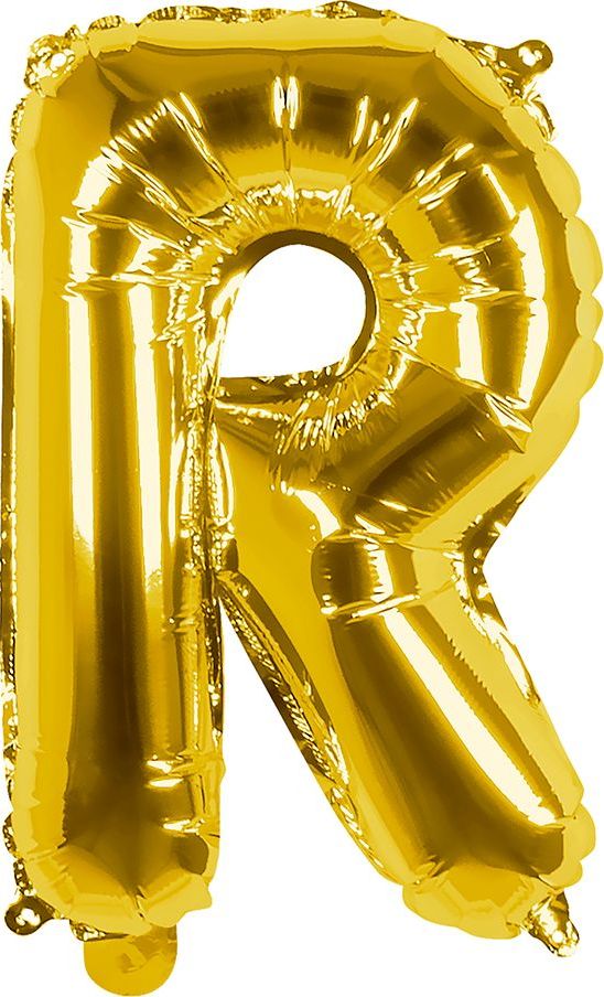 Gouden ballon letter R