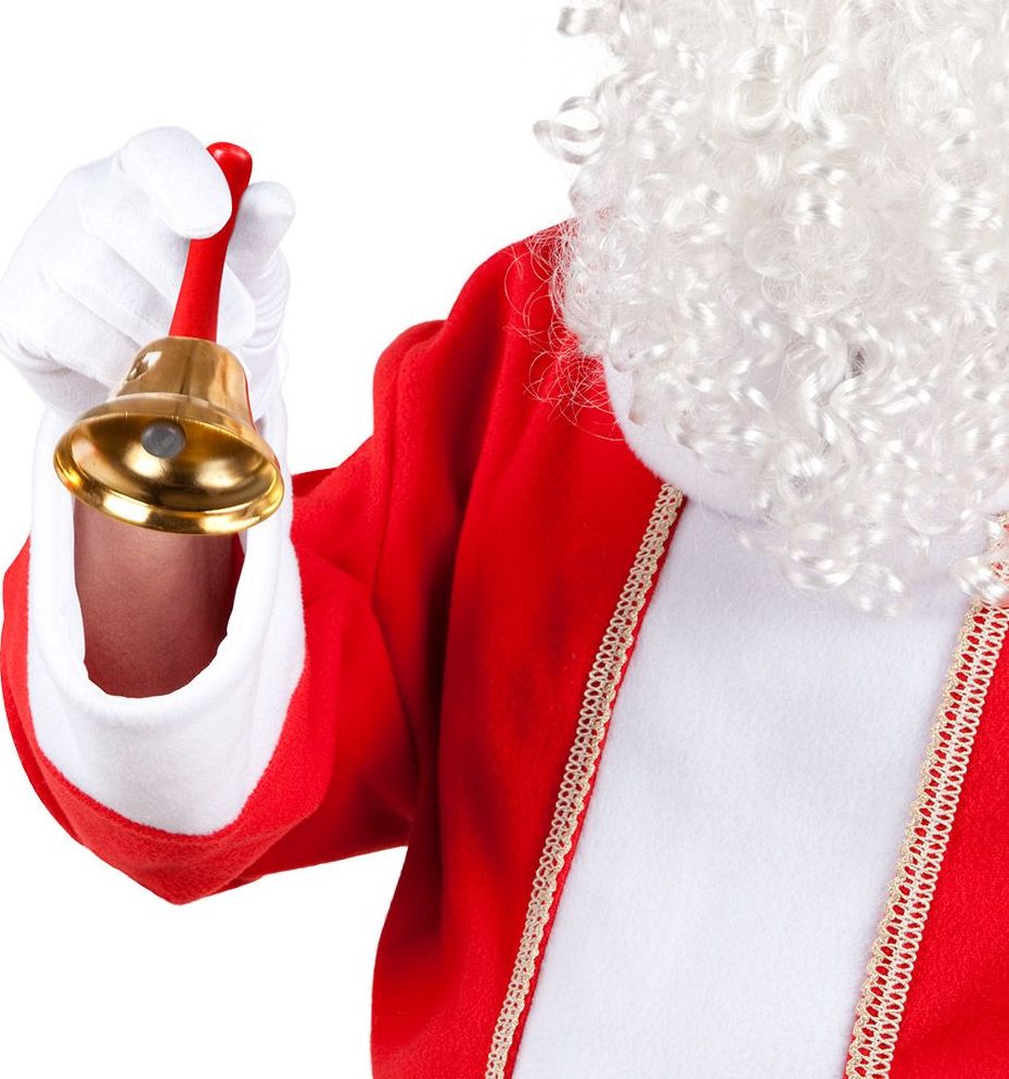 Gouden bel kerstman