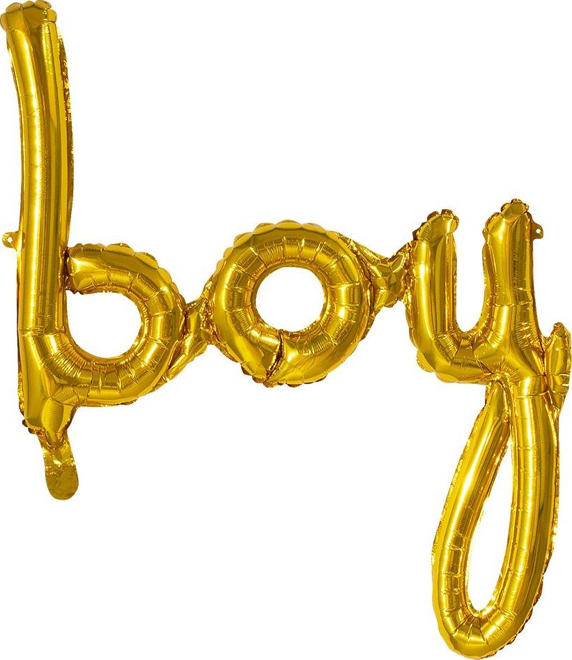 Gouden boy folieballon baby jongen