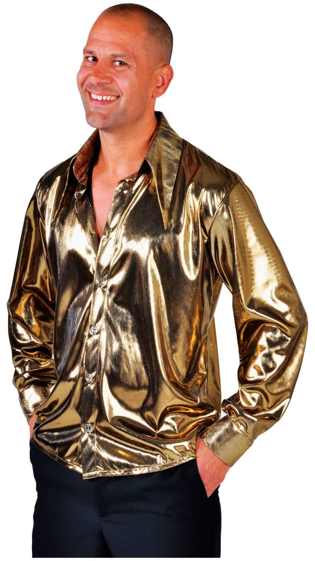 Gouden carnavalsblouse mannen