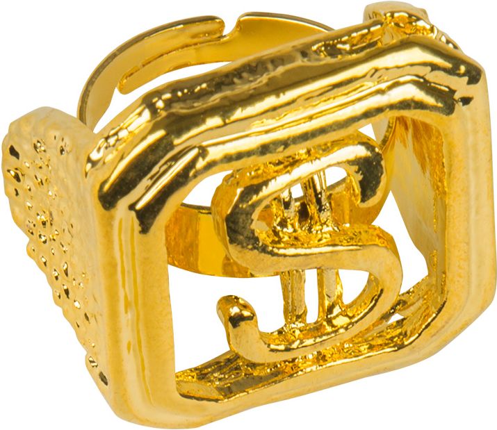 Gouden dollar ring