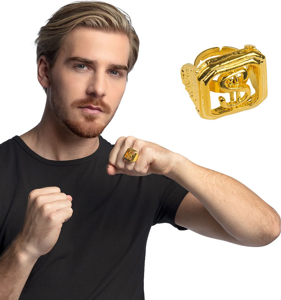 Gouden dollar ring