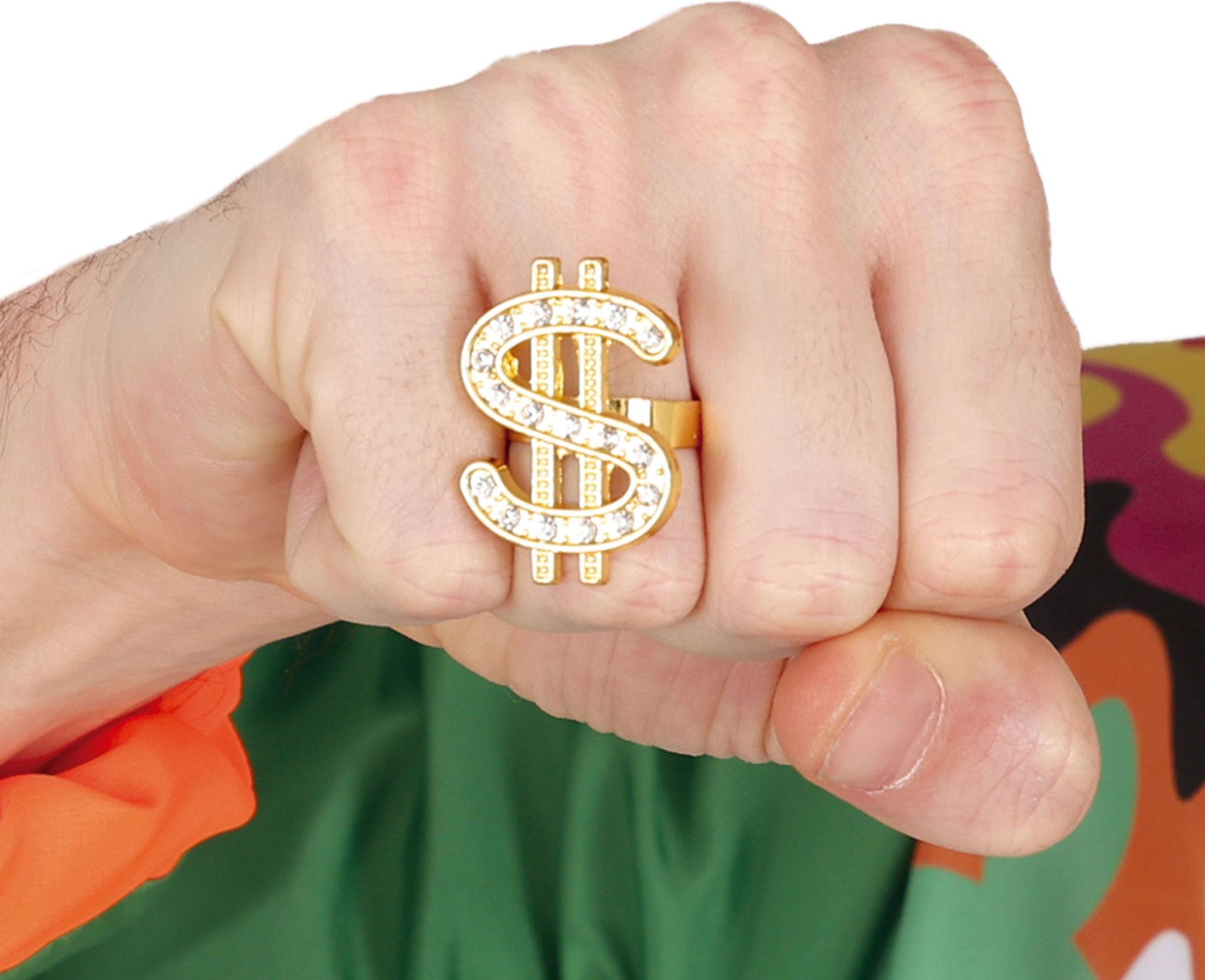Gouden Dollarteken Ring