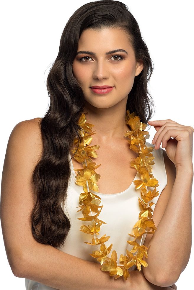 Gouden hawaii ketting