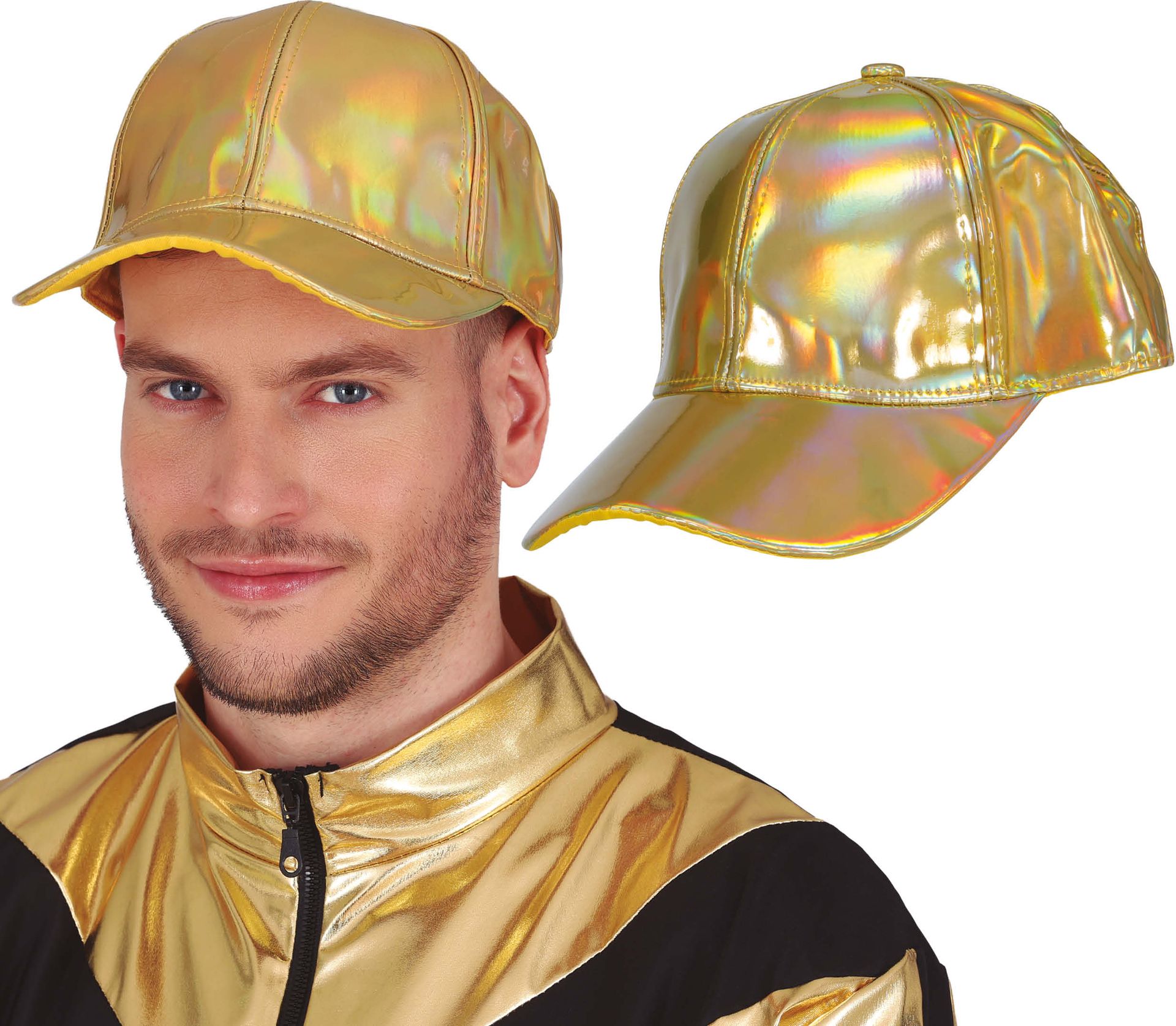 Gouden Holografische Disco Pet