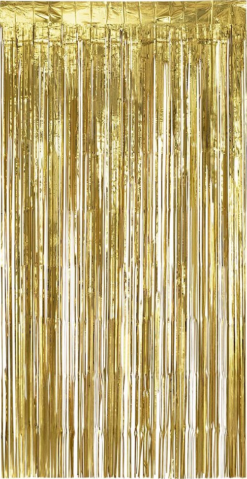 Gouden Metallic Franjegordijn 200x100 cm