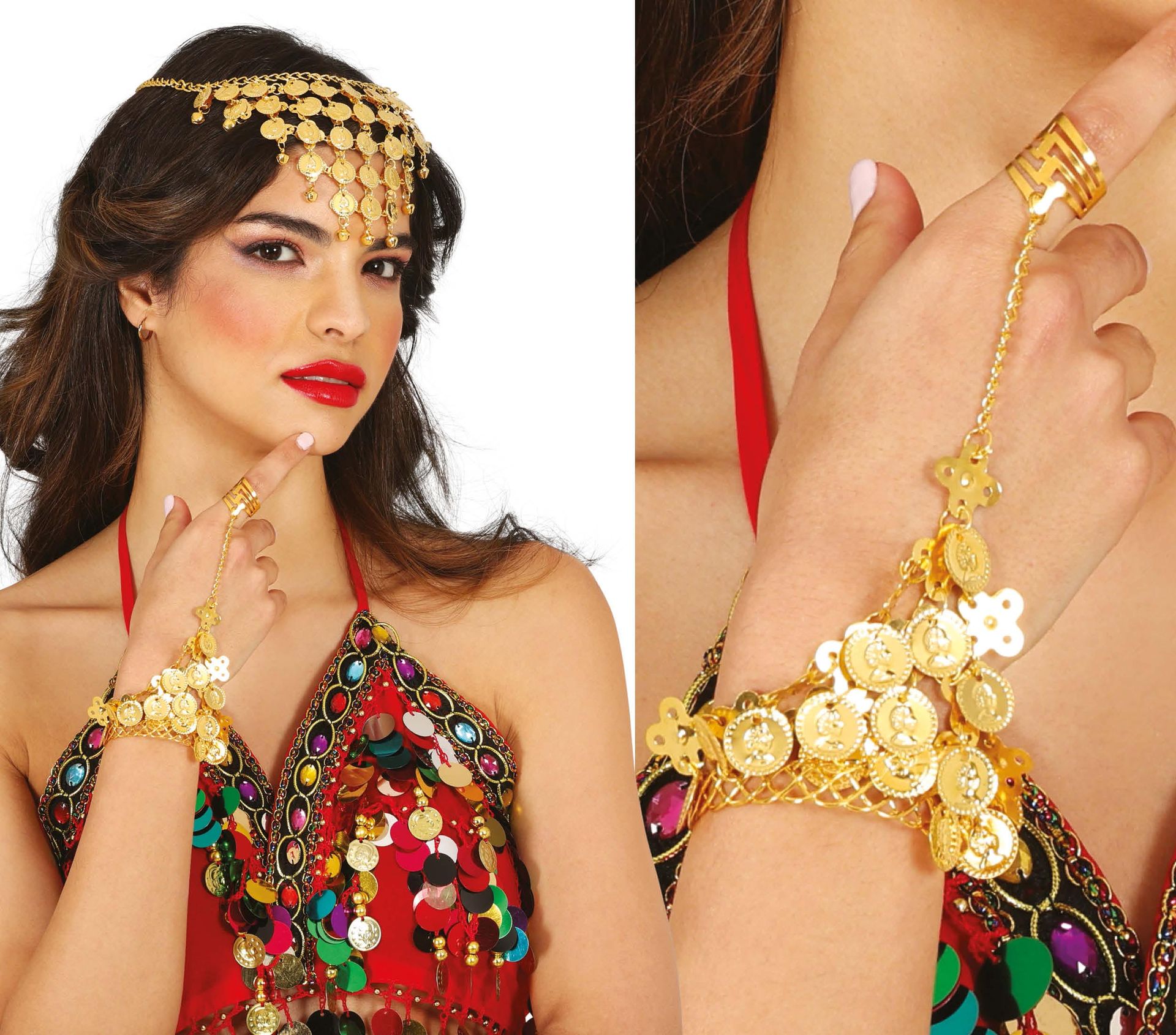Gouden Munten Armband Waarzegster