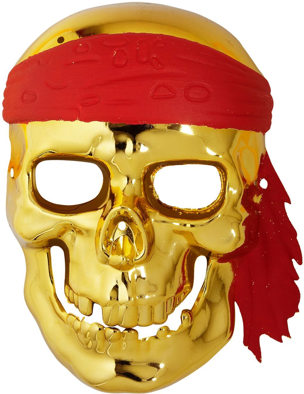 Gouden piraten schedelmasker