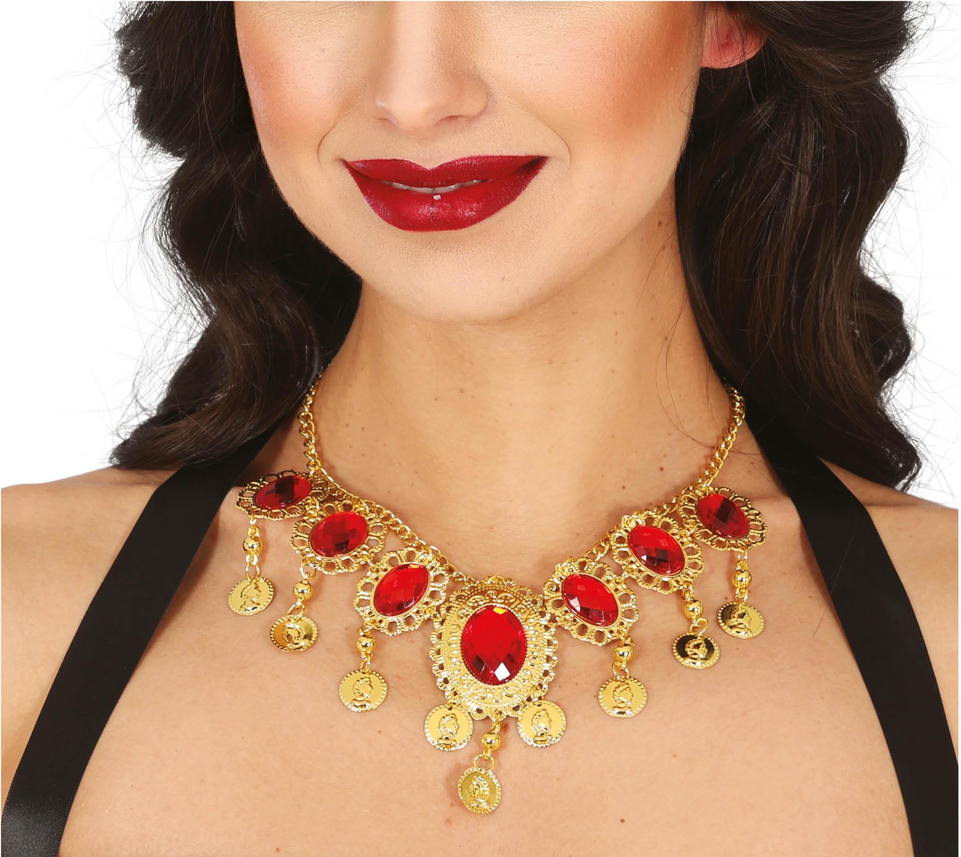 Gouden Ruby Ketting