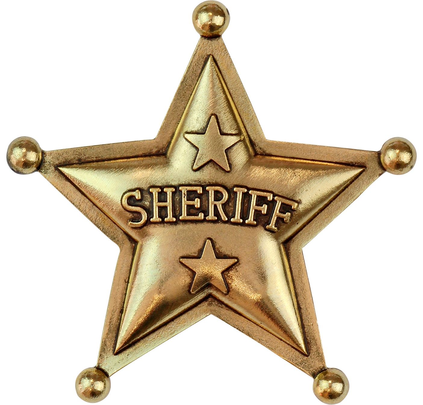 Gouden sheriff badge ster