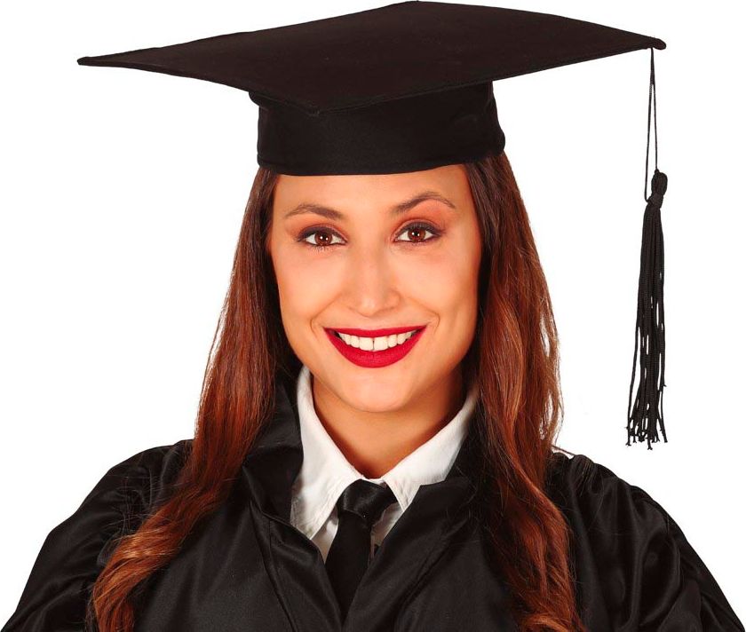 Graduation hoed zwart