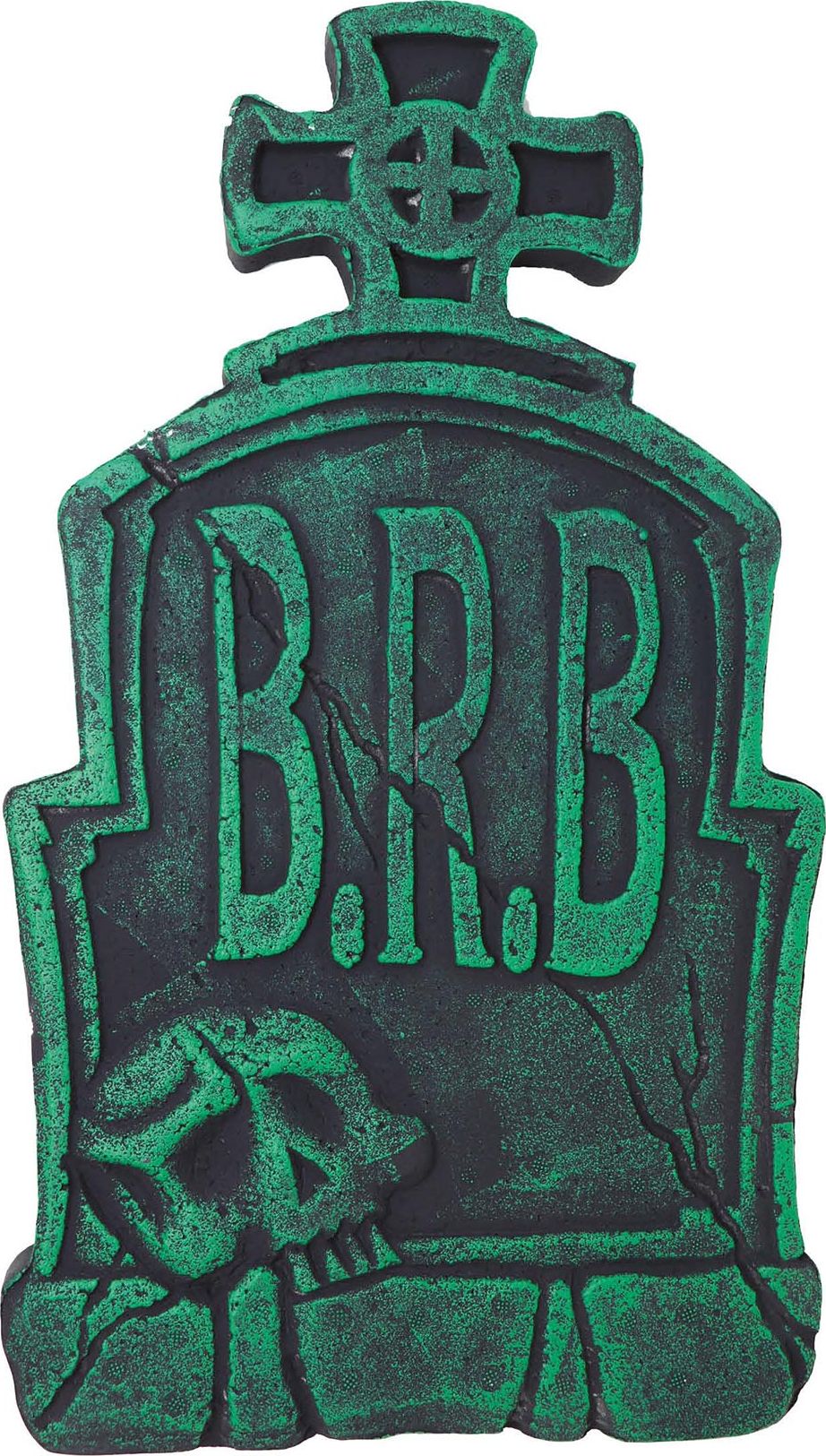 Grafsteen 'Be right back' 43 x 22 cm halloween