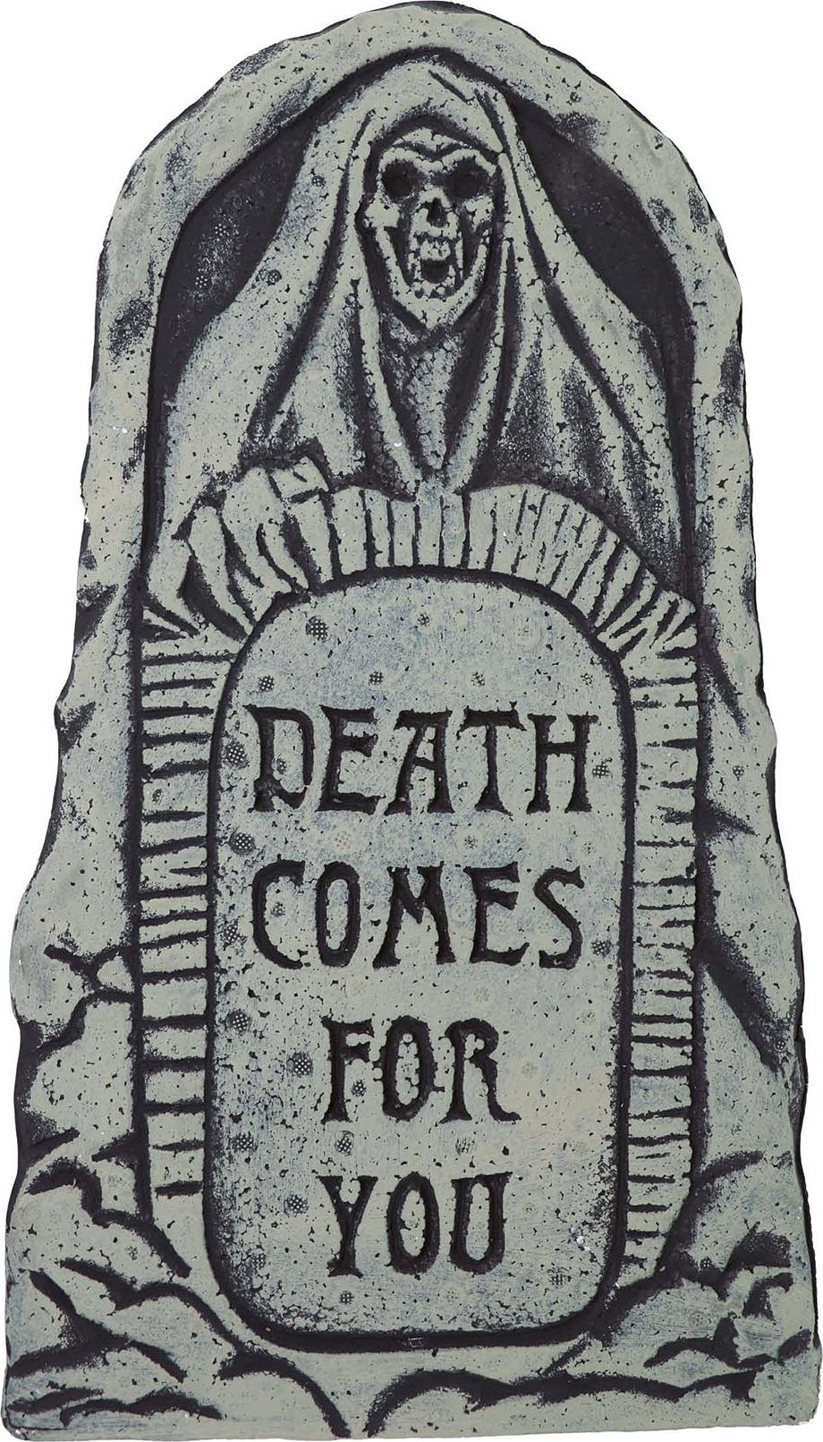 Grafsteen 'Death comes for you' 43 x 22 cm halloween