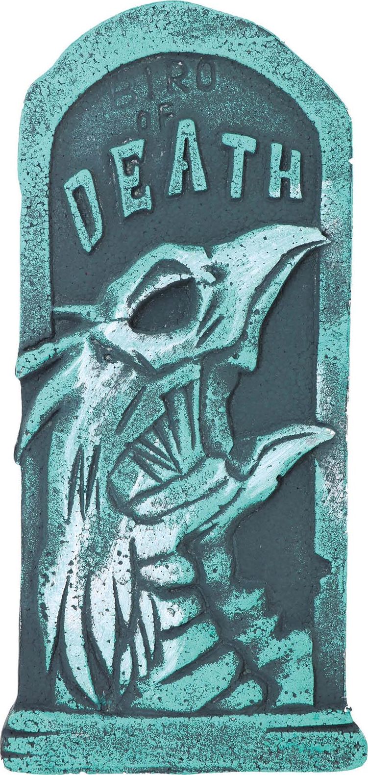 Grafsteen skelet vogel 43 x 22 cm halloween