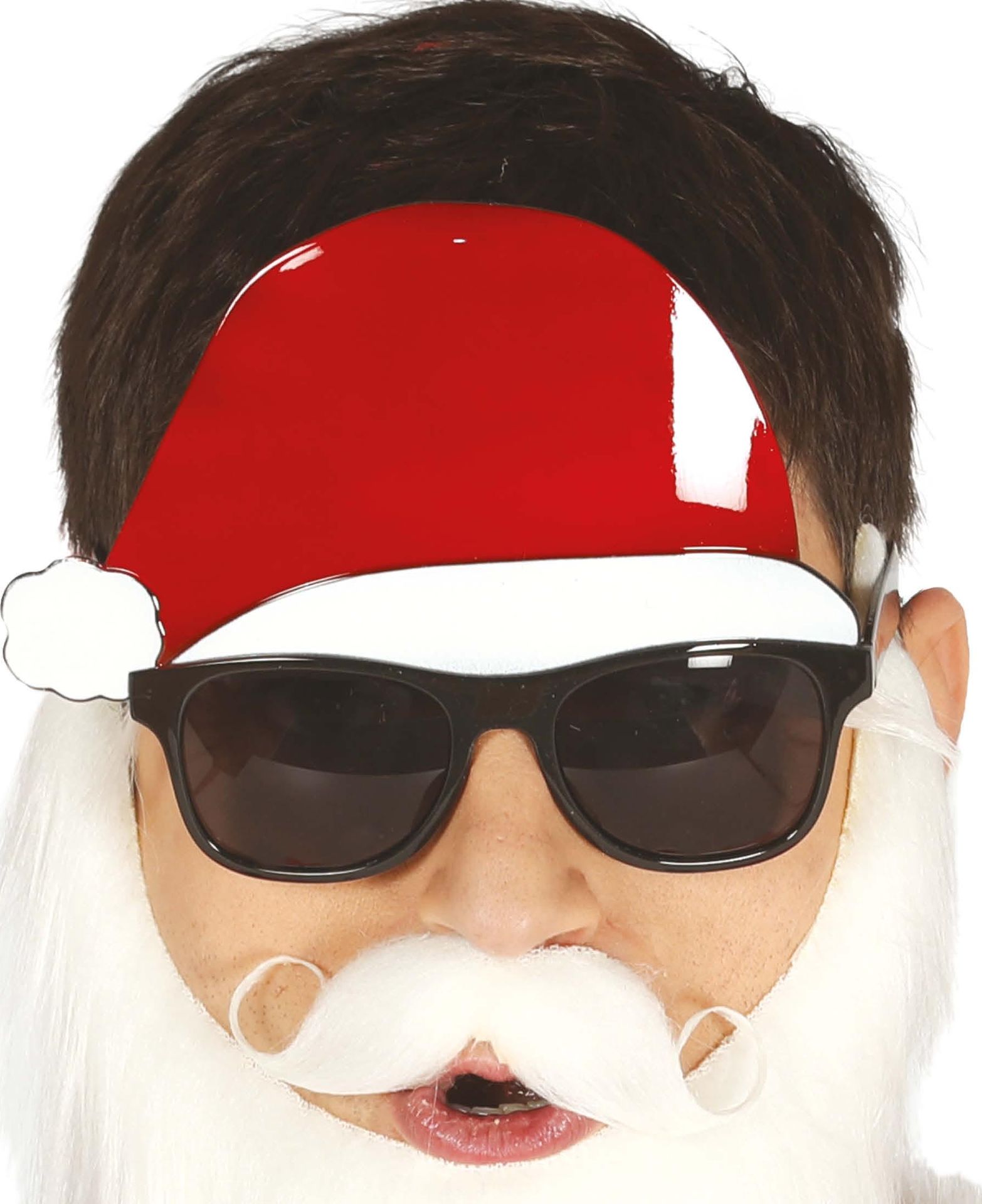 Grappige kerstman bril met hoed