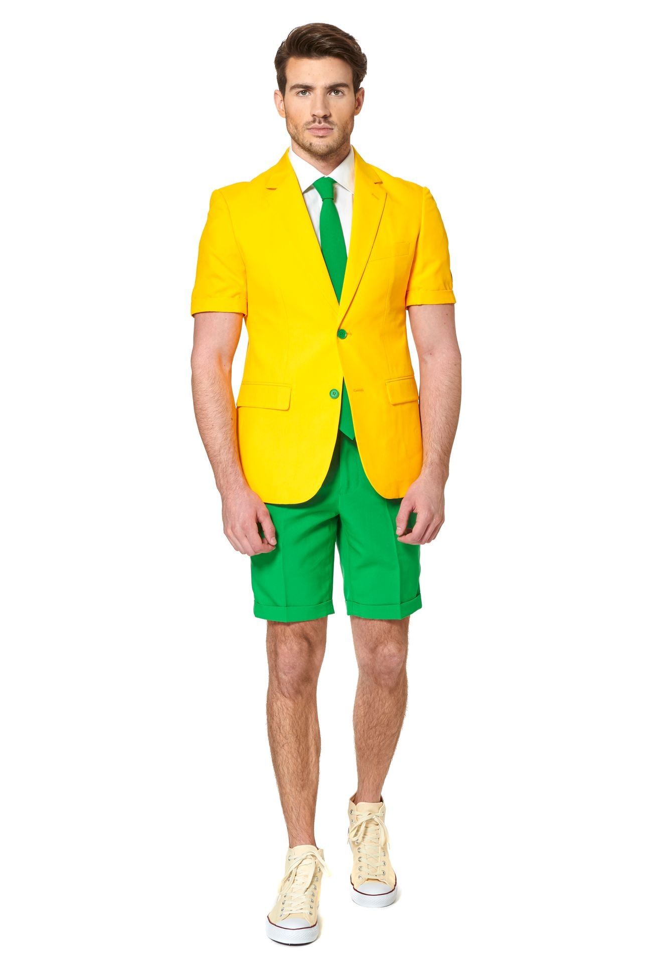 Green and Yellow Opposuits zomer pak