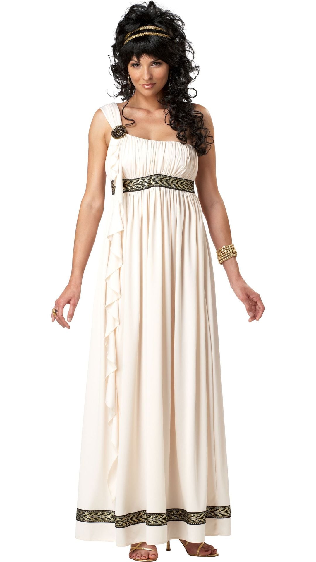Griekse godinnen jurk wit